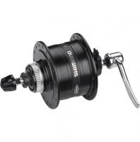 Втулка динамо SHIMANO 3D37, 32 отв, 6V-3W, QR, под диск. торм. C.Lock, OLD:100мм, черный, EDH3D37BLG5